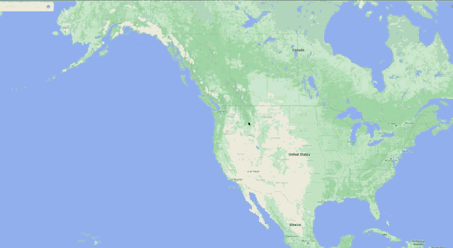 a map of the united states showing the states of washington and oregon