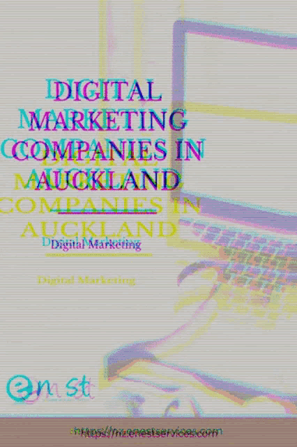 an ad for digital marketing companies in auckland shows a laptop