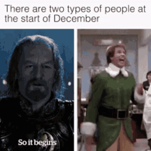 The Two Types Of People December GIF - The Two Types Of People December Excited GIFs