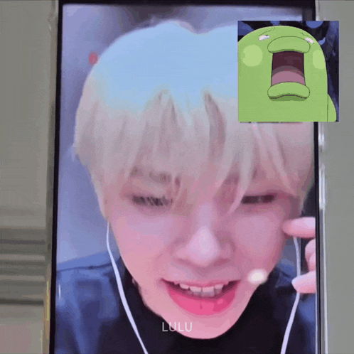 a phone with a picture of a cartoon character and the word lulu on the bottom