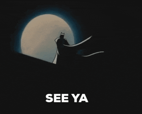 a picture of a full moon and the words see ya