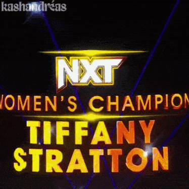 tiffany stratton is the women 's champion for next