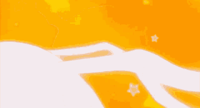 a yellow and orange background with a white stripe in the middle
