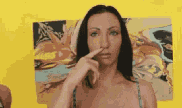 Woman Picking Nose Weird GIF - Woman Picking Nose Weird Surreal GIFs