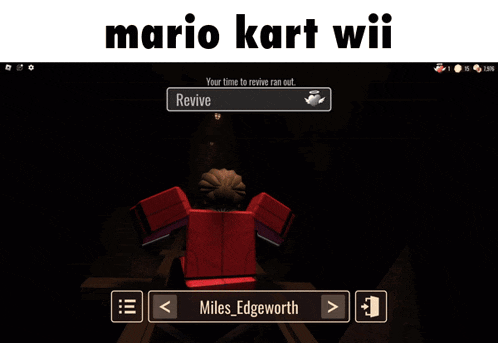 a screenshot of a video game called mario kart wii shows a character laying on the ground