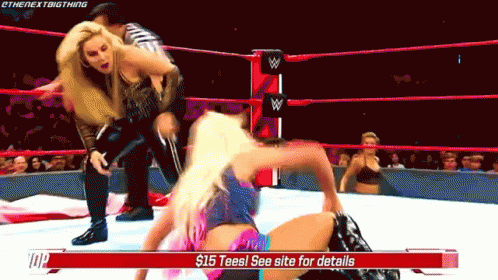 Alexa Bliss Natalya GIF - Alexa Bliss Natalya Leg Sweep GIFs