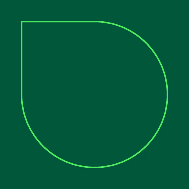 a green circle on a green background that looks like a drop