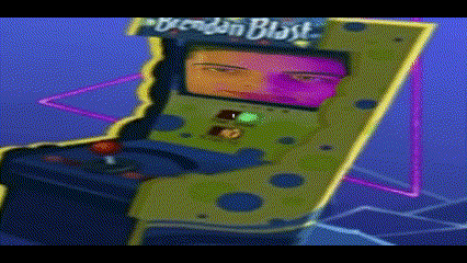 a video game called brendan blast with a man 's face on it