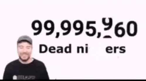 a man is standing in front of a sign that says ' dead ni ers '