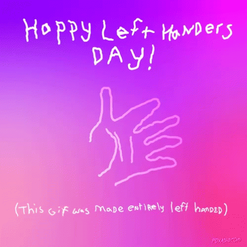 Happy Left Handed Day Thumbs Up GIF - Happy Left Handed Day Thumbs Up Leftday GIFs