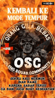 a poster that says osc on it