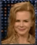 a blurry picture of a woman with blonde hair