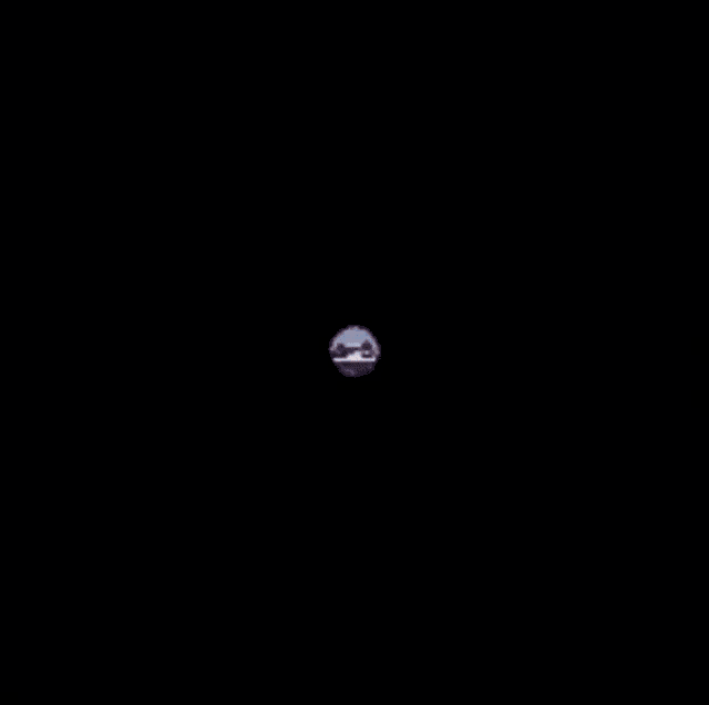 a picture of a person 's face in a circle with a black background