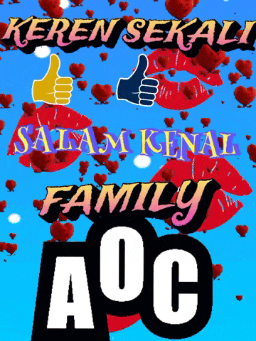 a poster that says keren sekali salam kenal family