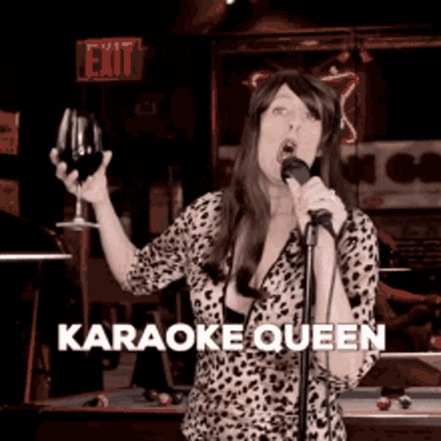 Karaoke Queen GIF