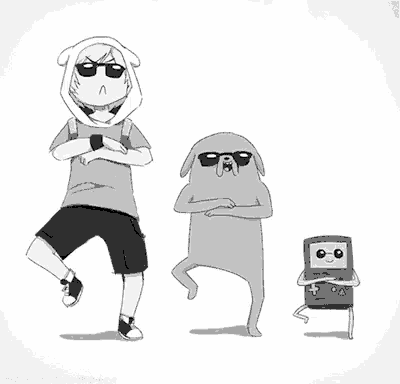 a black and white drawing of a boy a dog and a game boy