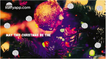 a picture of a christmas tree with the words may this christmas be the at the top