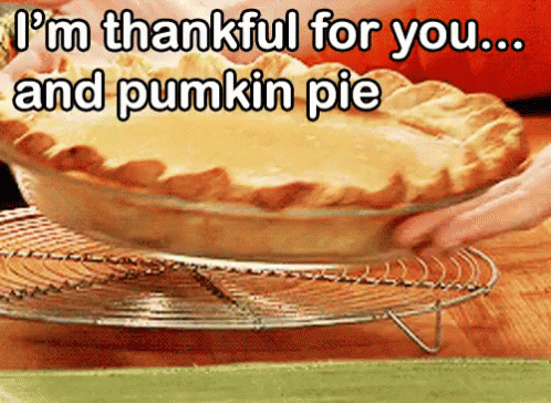 Thankful For You And Pumpkin Pie GIF - Pumpkin Pie Pie Thankful GIFs