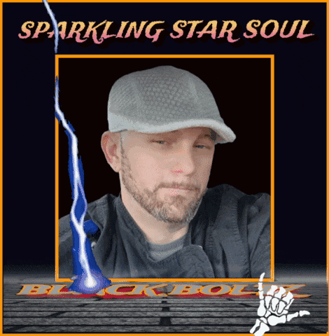 a picture of a man with the words sparkling star soul