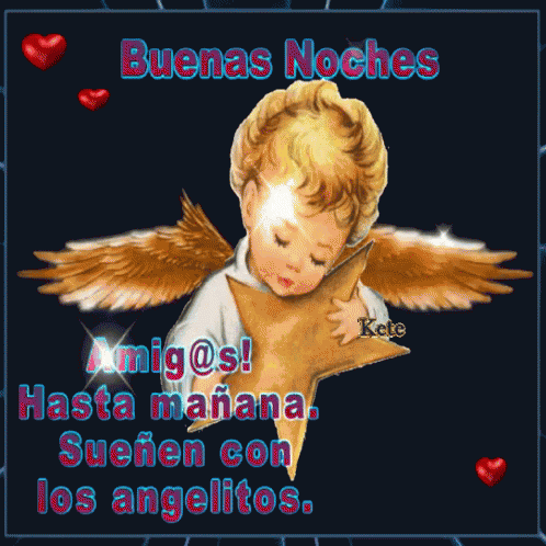 Angelito Abrazando Una Estrella GIF - Que Sueñes Con Los Angelitos Dulces Sueños Angelitos GIFs