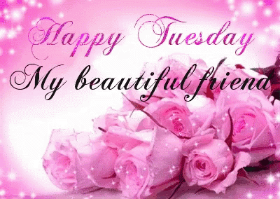 Happy Tuesday Beautiful Friend GIF - Happy Tuesday Beautiful Friend Pink GIFs