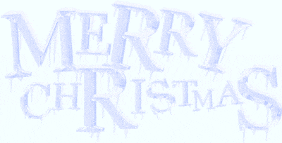 the word merry christmas is written in white letters