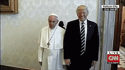 Trump Pope GIF - Trump Pope Hold GIFs