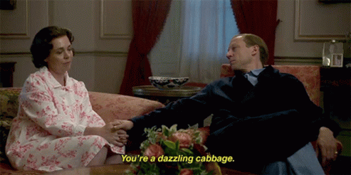 Tobias Menzies Youre A Dazzling Cabbage GIF - Tobias Menzies Youre A Dazzling Cabbage Laugh GIFs