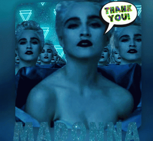 Madonna Thank You GIF - Madonna Thank You Thank You Very Much GIFs