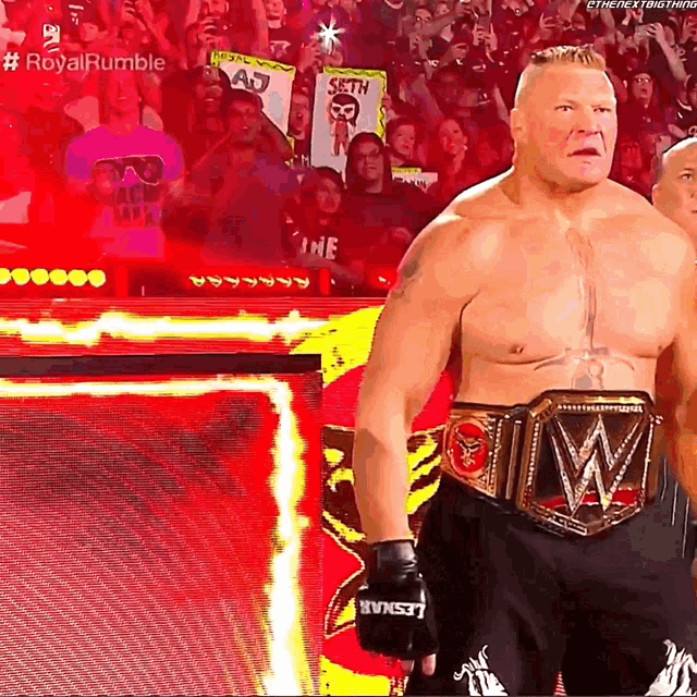 Brock Lesnar Wwe Champion GIF - Brock Lesnar Wwe Champion Entrance GIFs