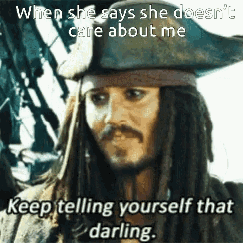 Jack Sparrow Care About Me GIF