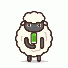 吃棒冰 GIF - Sheep Lick Popsicle GIFs