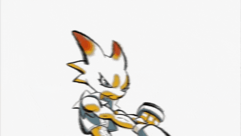 a cartoon drawing of a fox with a flame in its mouth