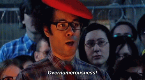 Overnumerousness It Crowd GIF - Overnumerousness It Crowd Maurice Moss GIFs