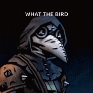 a plague doctor with a long beak is wearing a hood and mask .