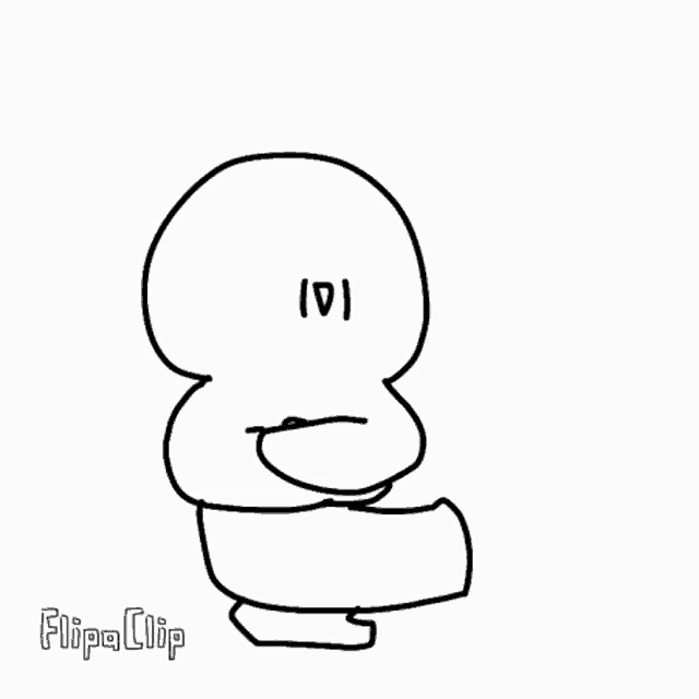 a black and white drawing of a person with their arms crossed
