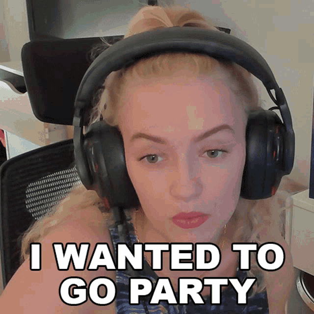 I Wanted To Go Party Mimi GIF - I Wanted To Go Party Mimi Michaela Lintrup GIFs