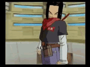 a cartoon character with a scarf around his neck and a shirt that says ar