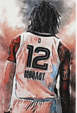 the back of a basketball player wearing a jersey with the number 12 on it