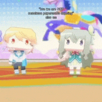 a boy and a girl are standing next to each other in a room with balloons .