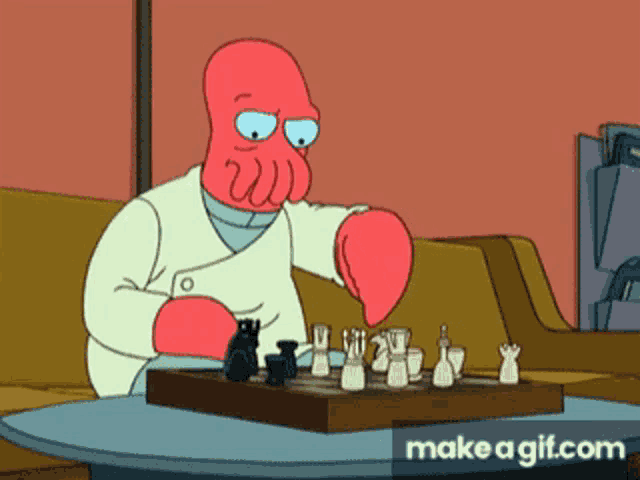 Chess Zoidberg GIF - Chess Zoidberg Futurama GIFs