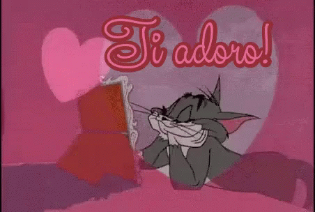 Ti Adoro Ti Amo Innamorato Innamorata Mi Manchi Amore Sei Il Mio Amore Piccola Piccolo GIF - Tom And Jerry Hanna And Barbera Ily GIFs