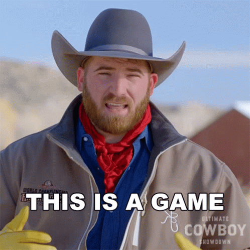 This Is A Game Keaton Barger GIF - This Is A Game Keaton Barger Ultimate Cowboy Showdown GIFs