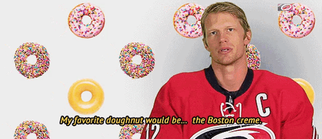 Eric Staal My Favorite Doughnut Would Be GIF