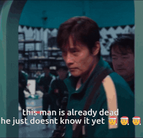 a man in a green jacket is talking about a man who is already dead