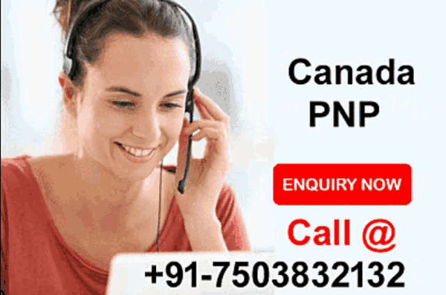 a woman wearing a headset is smiling while talking on a phone