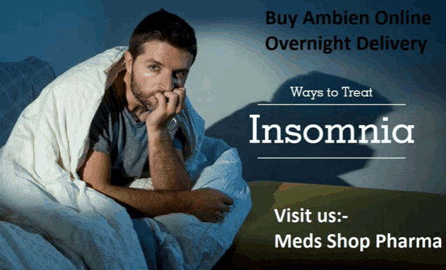 a man wrapped in a blanket sits on a bed with the words ways to treat insomnia