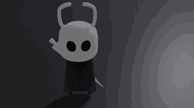 a 3d model of a knight with horns