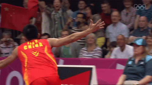 Excited Lin Dan GIF - Excited Lin Dan Olympics GIFs