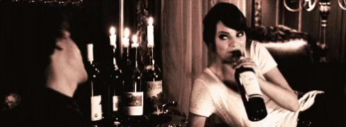 Emma Stone Wine GIF - Emma Stone Wine Drinking GIFs